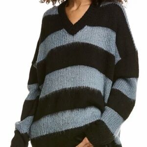 All Saints lou sparkle v-neck sweater